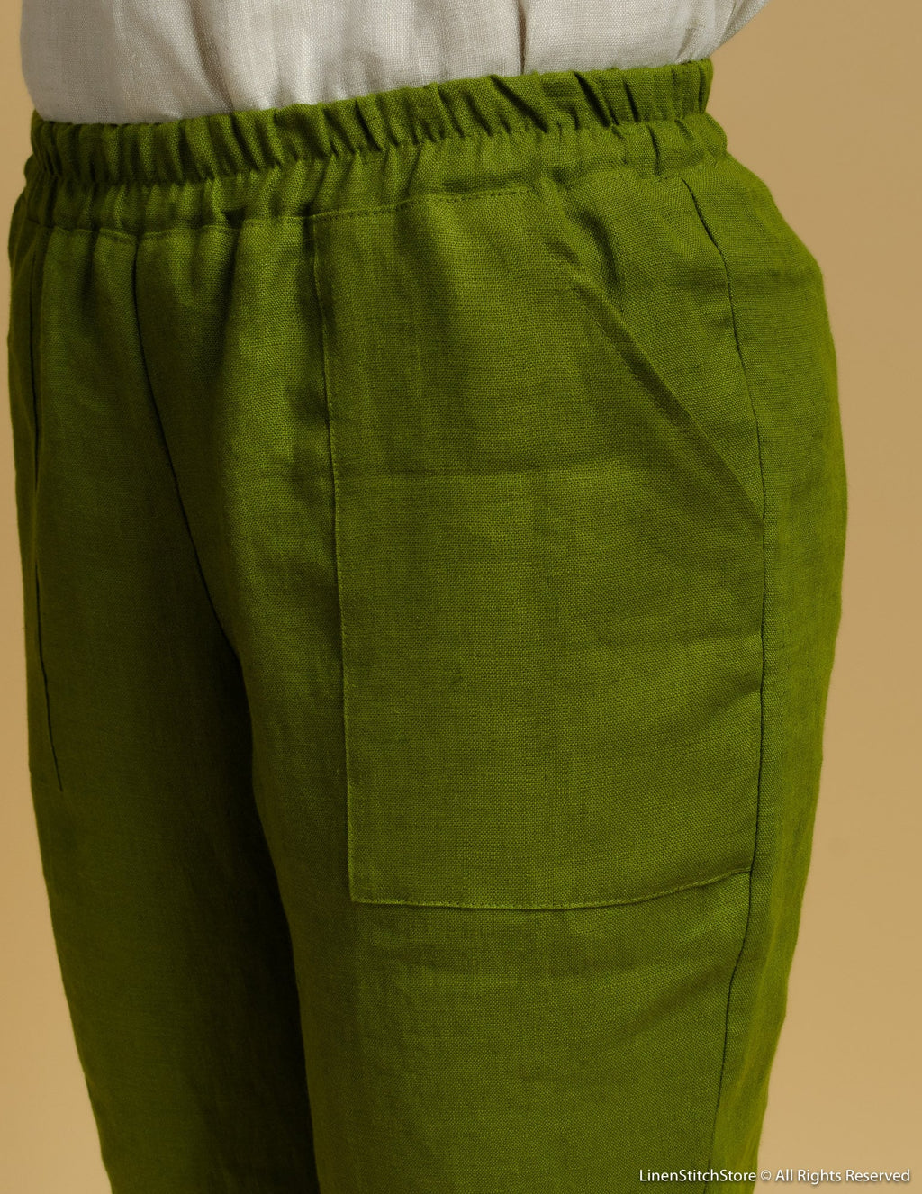 RUTH Linen pants | Olive