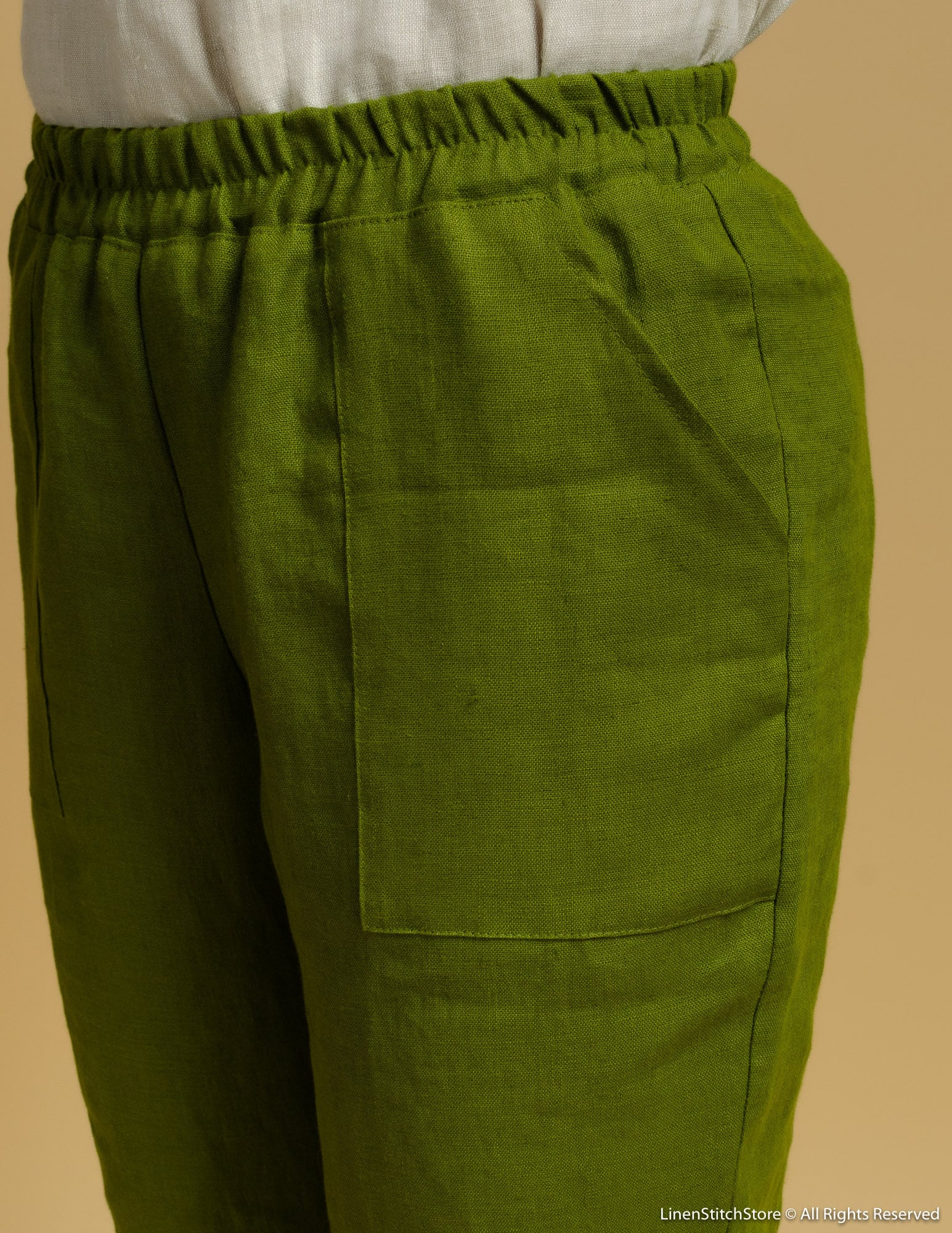RUTH Linen pants | Olive