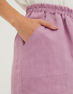 TAMARA  Loose linen shorts | Light purple