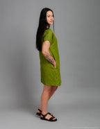 RUBBY Linen dress | Olive