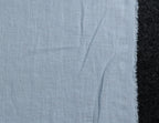 Light blue colour medium weight linen fabric supply