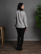 FIONA Linen blouse | Navy stripes