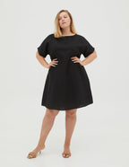 SANDRA Linen dress | Black