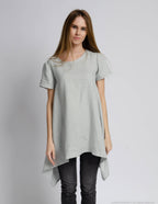 LINDA Linen tunic | Light grey
