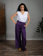 MONA Linen pants | Lavender