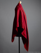 Linen shawl | Bright red