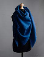 Linen shawl | Deep blue