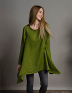 AURORA Linen tunic | Olive