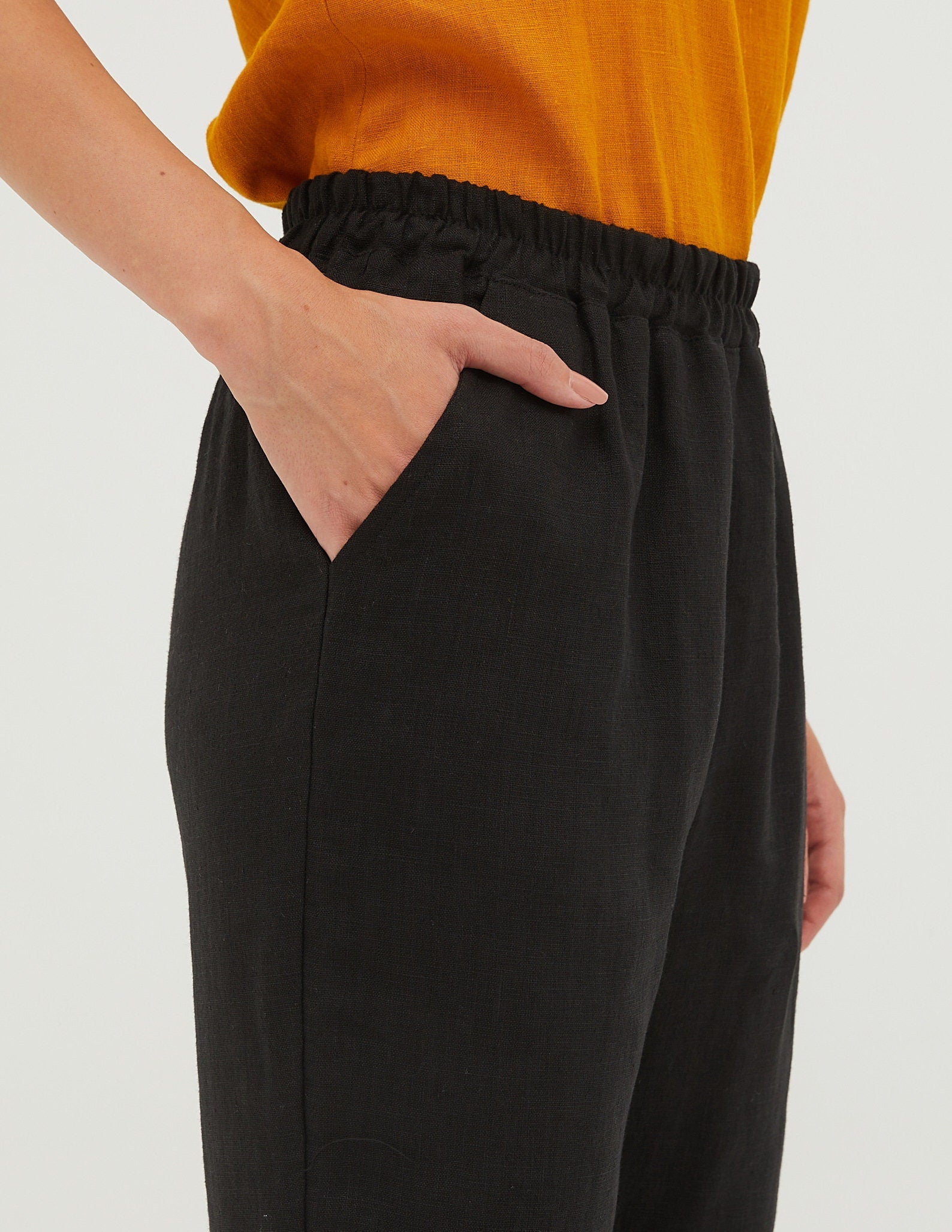 MARGO Linen pants | Black