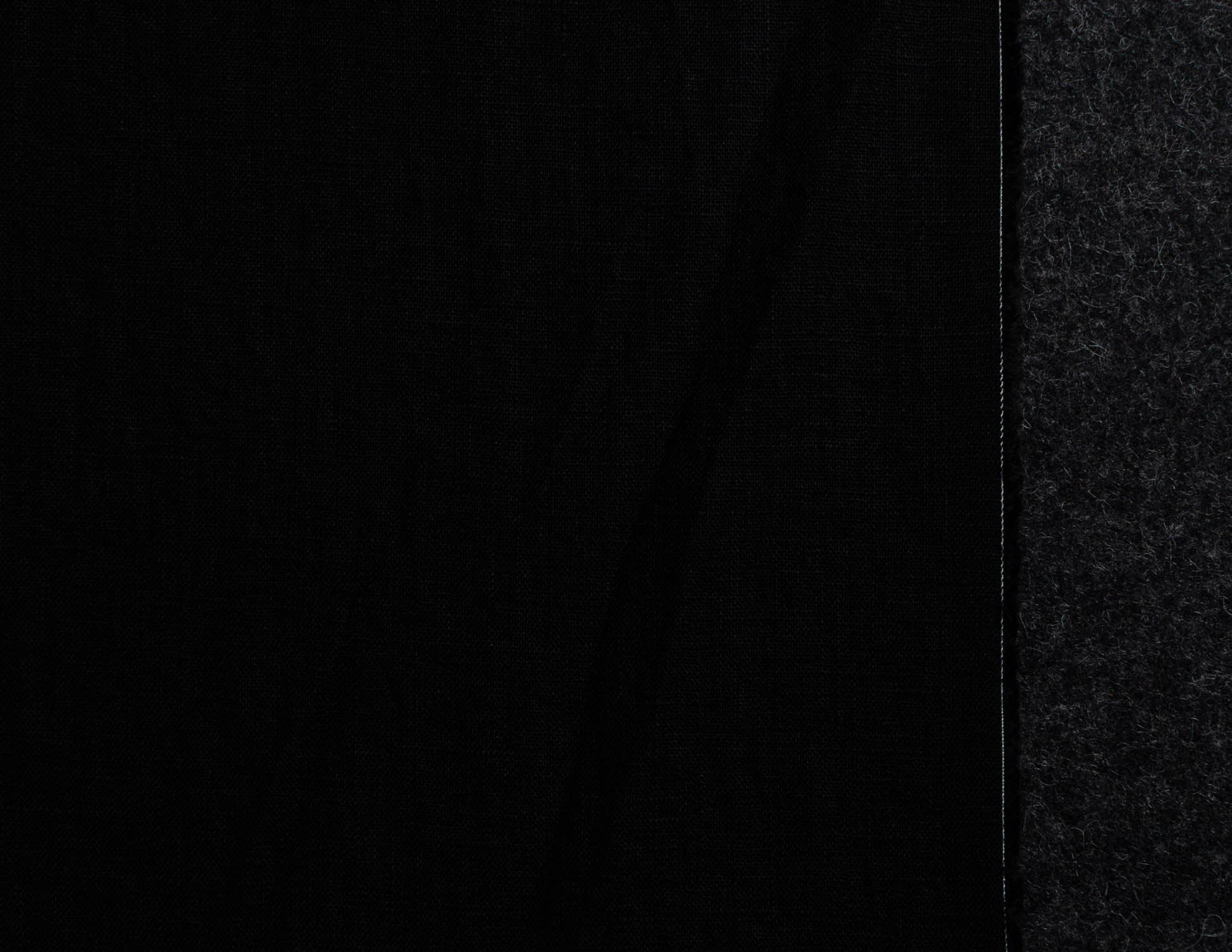 Black colour medium weight linen fabric supply