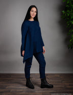 AURORA Linen tunic | Navy blue