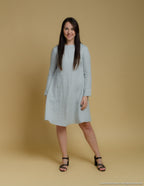 VERONICA Linen dress | Light grey