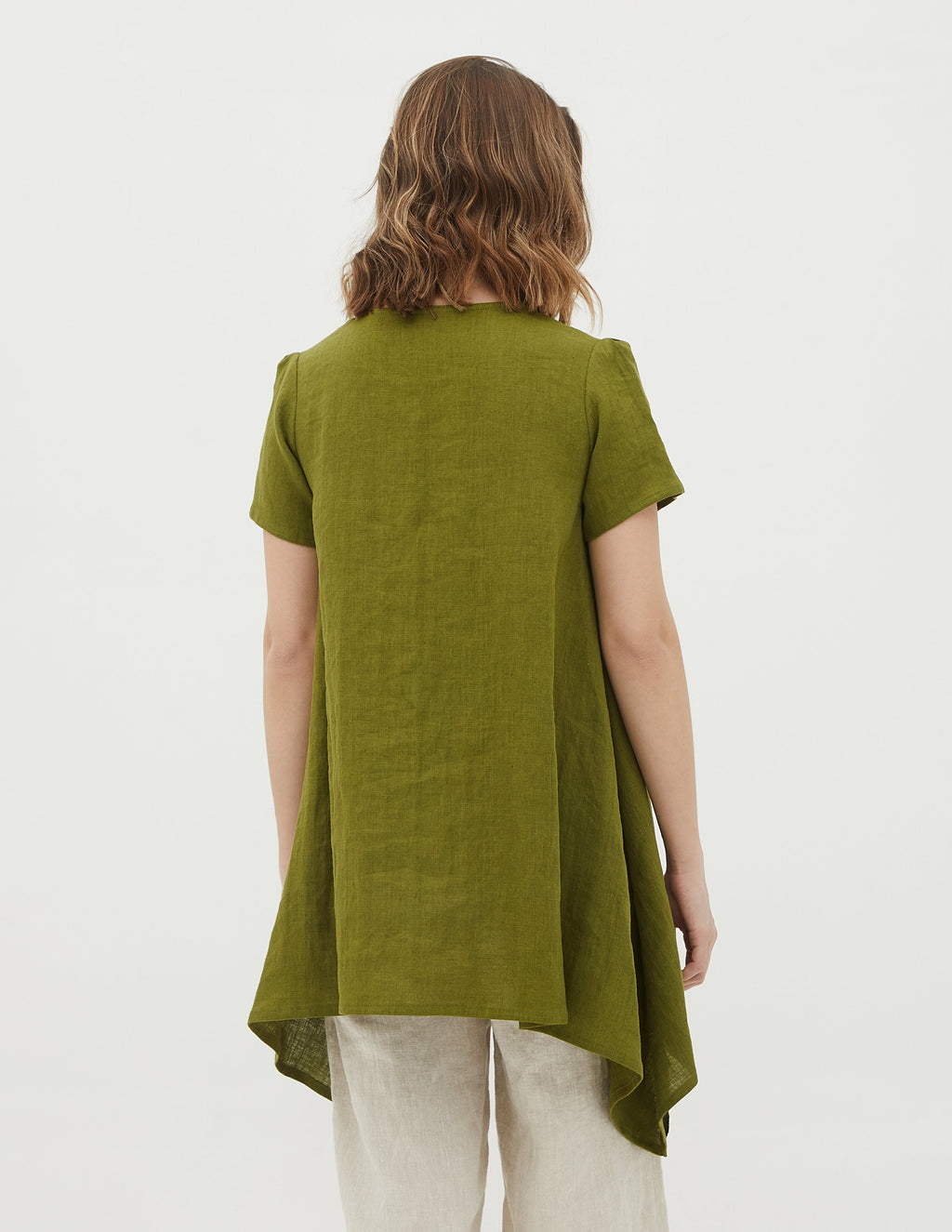 LINDA Linen tunic | Olive