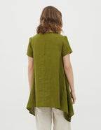 LINDA Linen tunic | Olive