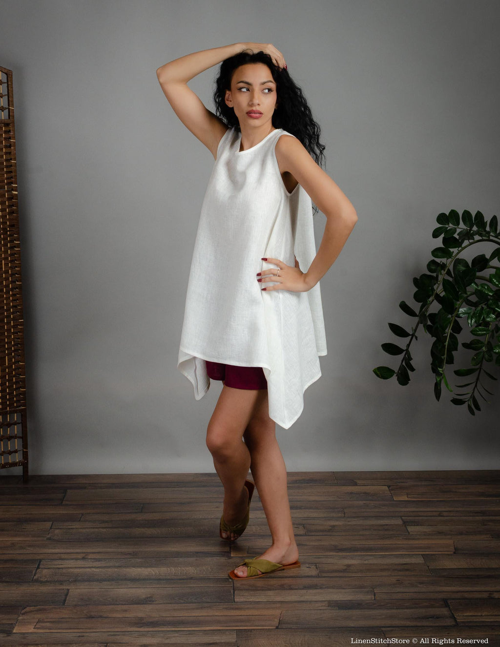 LAURA Linen tunic | White