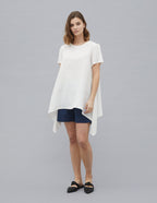 LINDA Linen tunic | Ivory white