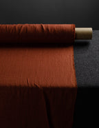 Hazelnut brown medium weight linen fabric supply