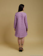 VERONICA Linen dress | Light purple