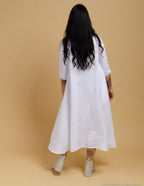SHANON Linen dress | White