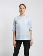 EMILY Linen blouse | Light blue