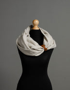 Loop linen scarf | Natural