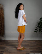 MYA Linen blouse | White