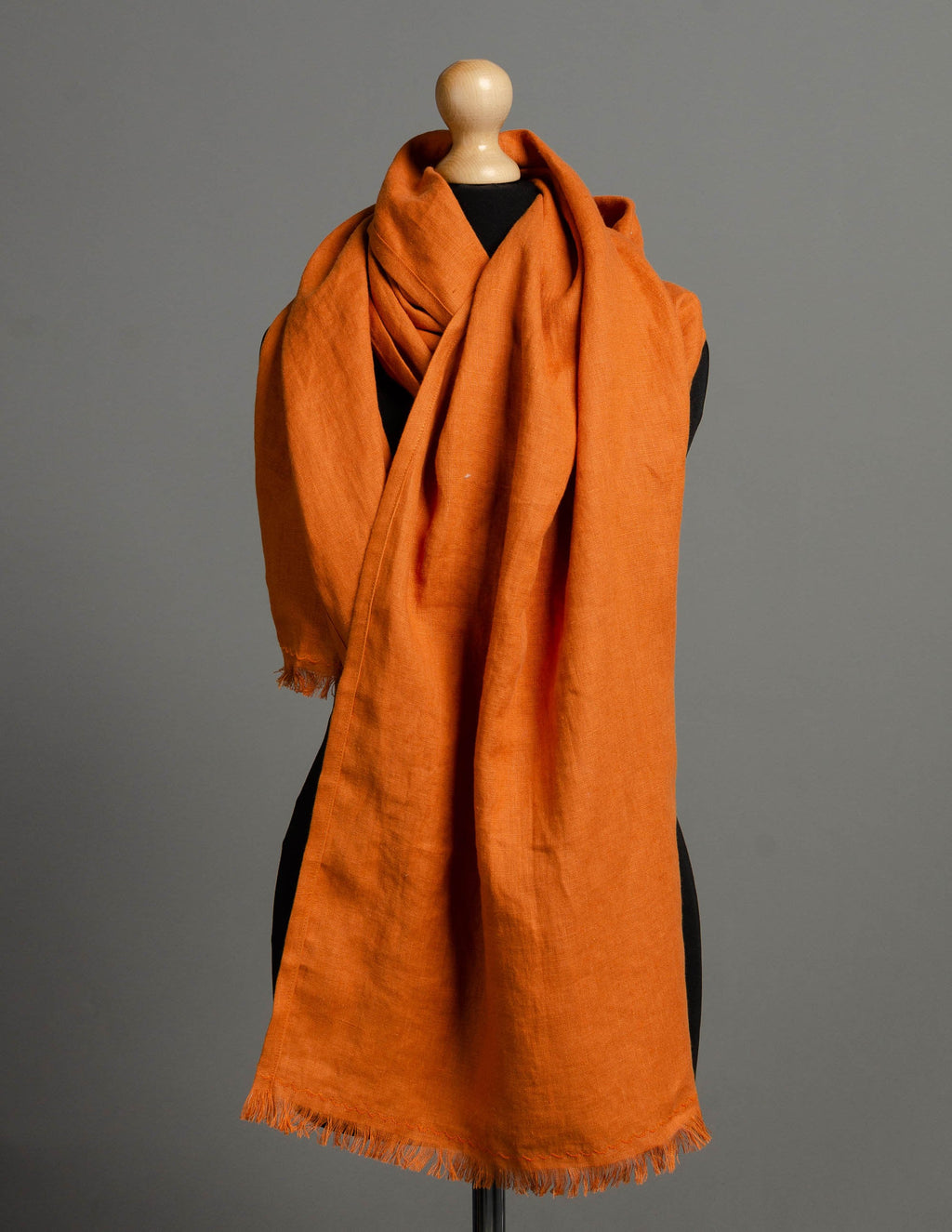 Linen scarf | Terracotta