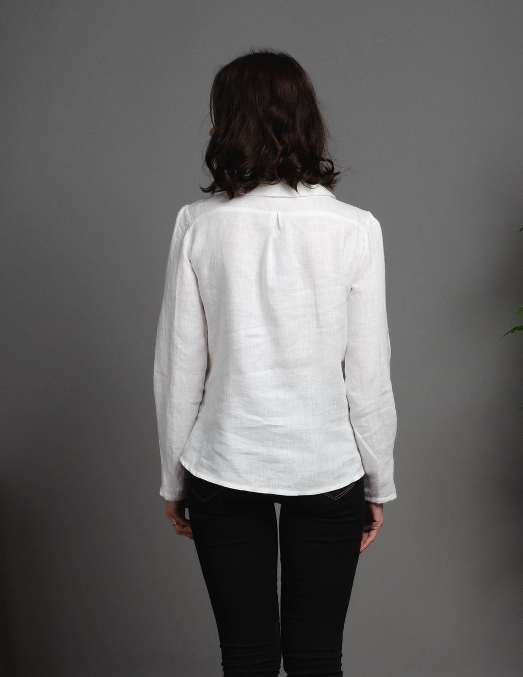 LETICIA Linen blouse | Ivory white