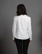 LETICIA Linen blouse | Ivory white