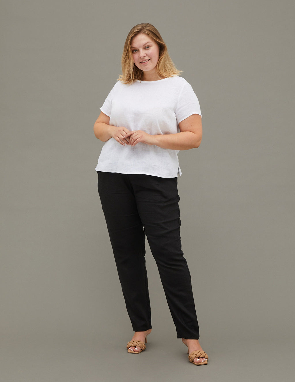 IEVA Linen top | White