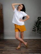 MYA Linen blouse | White