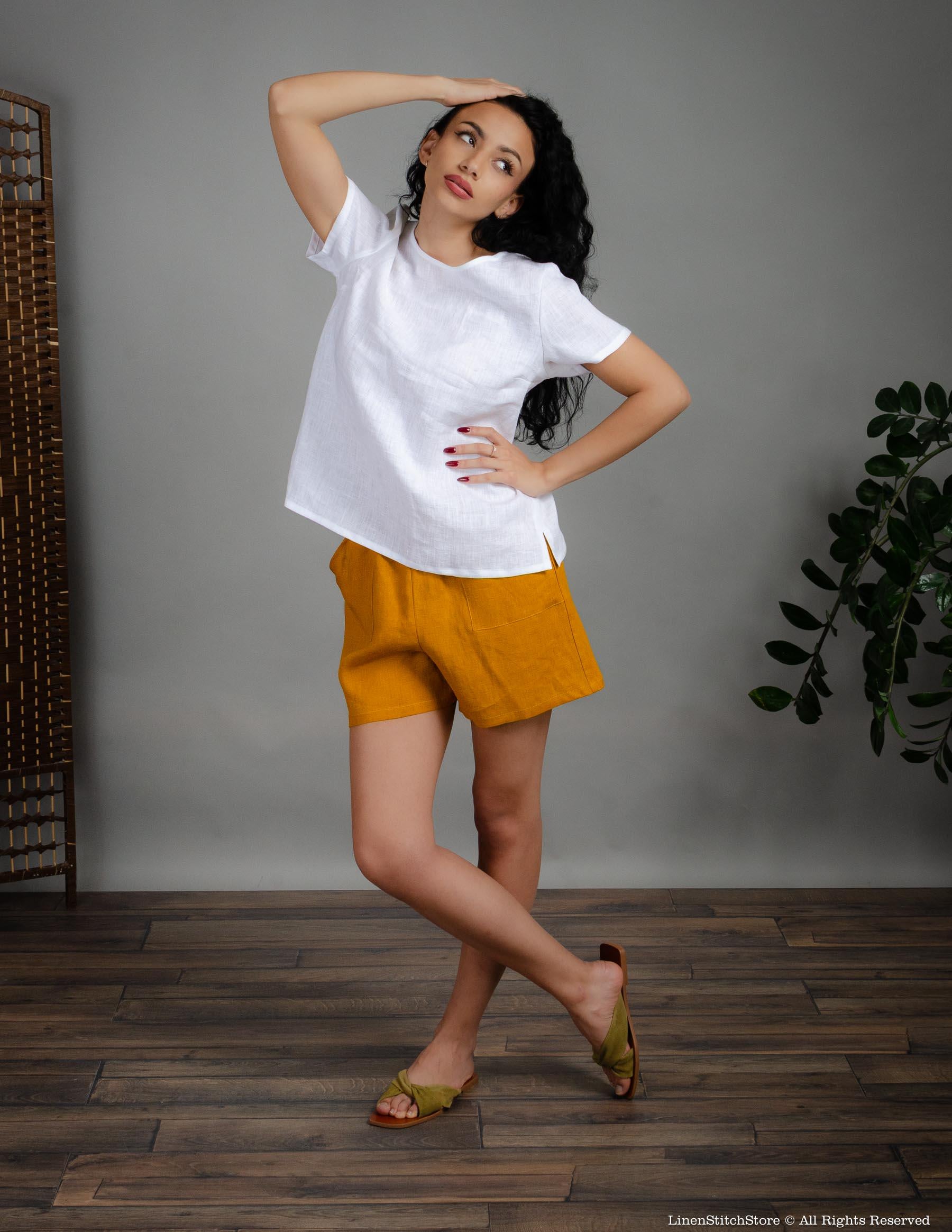 MYA Linen blouse | White