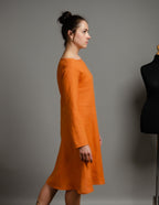 VERONICA Linen dress | Terracotta