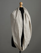 Loop linen scarf | Natural
