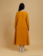 SARAH Linen dress | Mustard