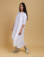 SHANON Linen dress | White