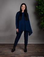 AURORA Linen tunic | Navy blue