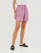 TAMARA  Loose linen shorts | Light purple