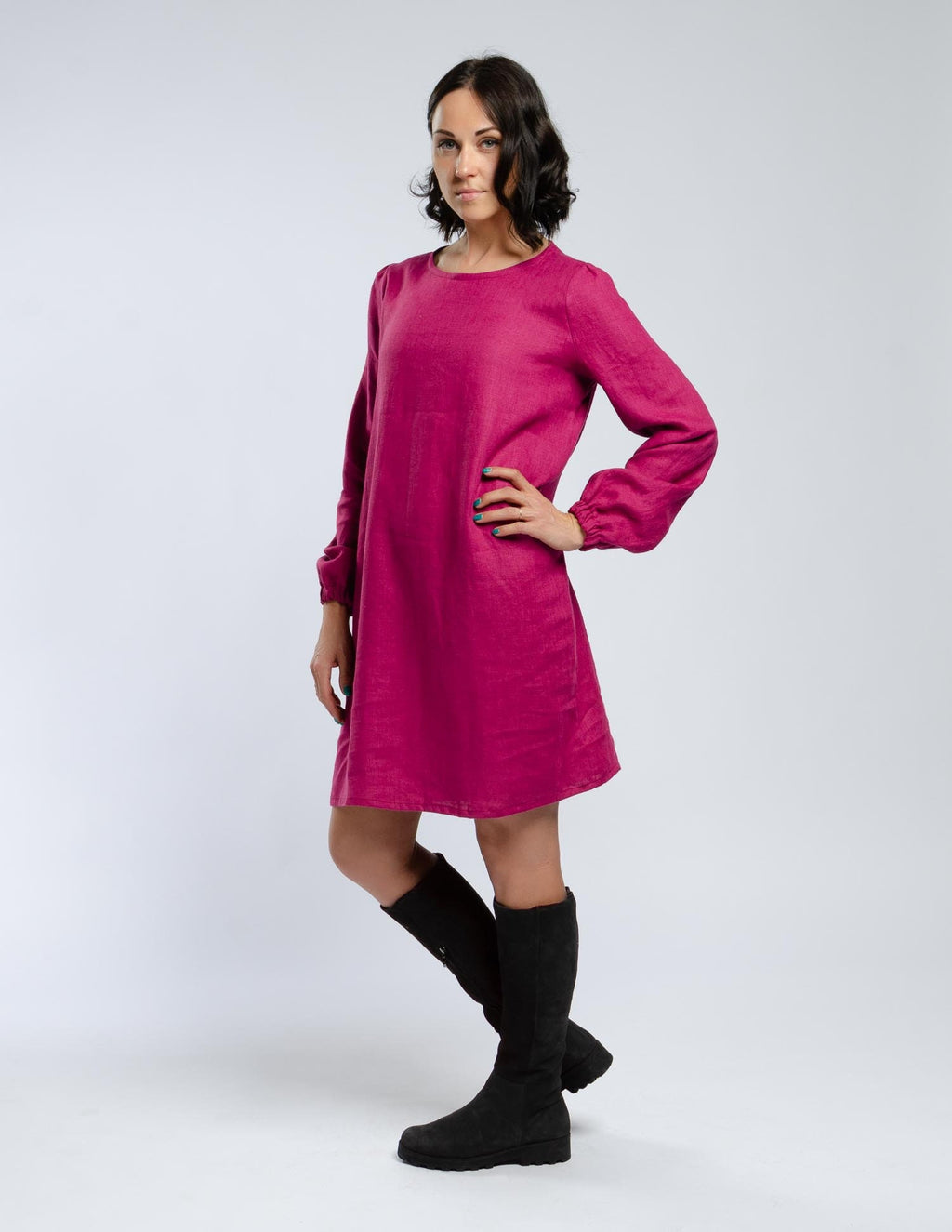 SIMONA Linen dress | Rose