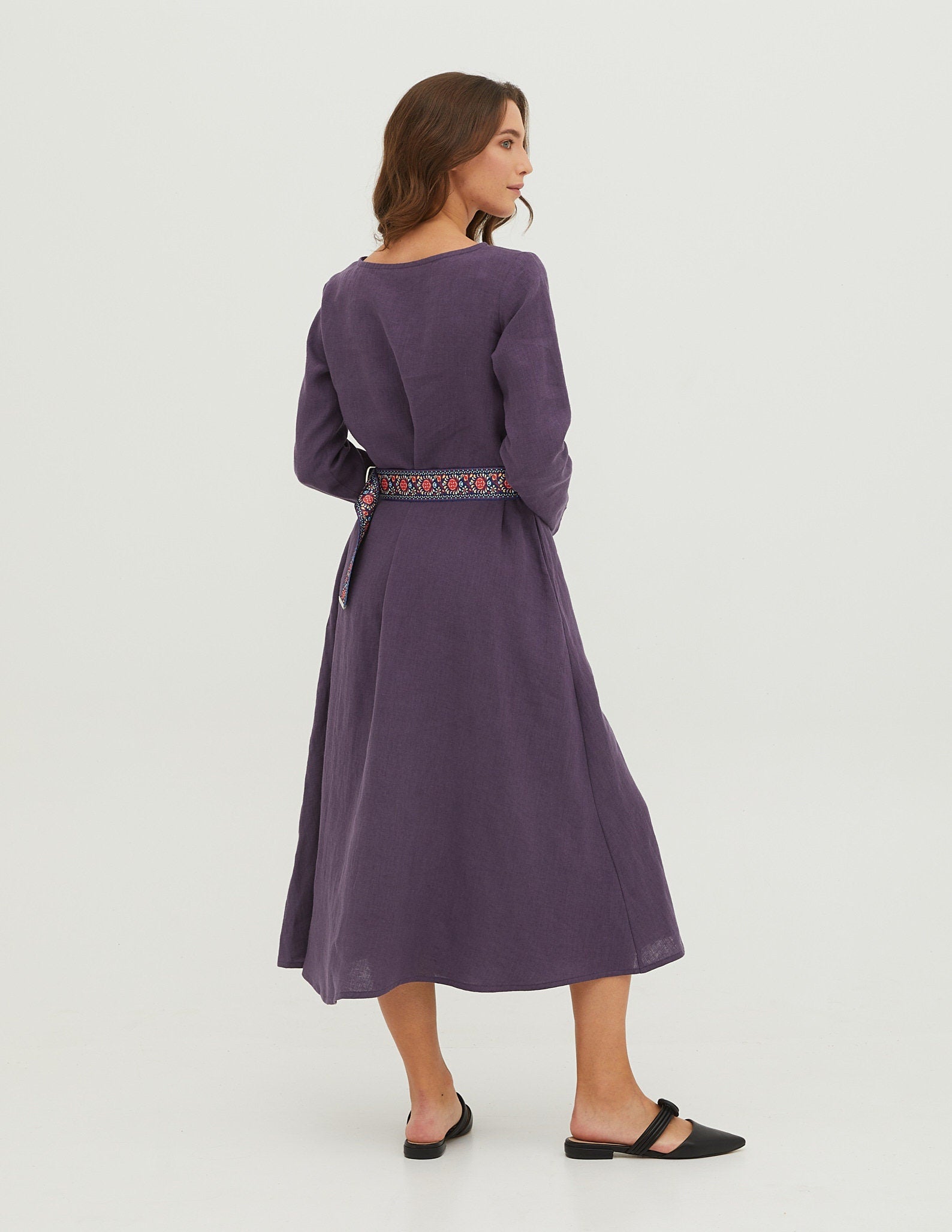 SARAH Linen dress | Lavender