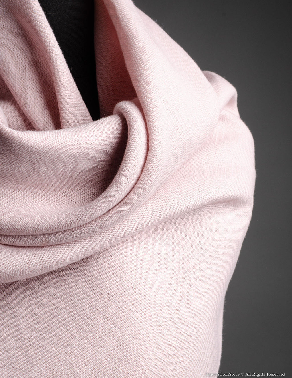 Linen shawl | Dusty pink