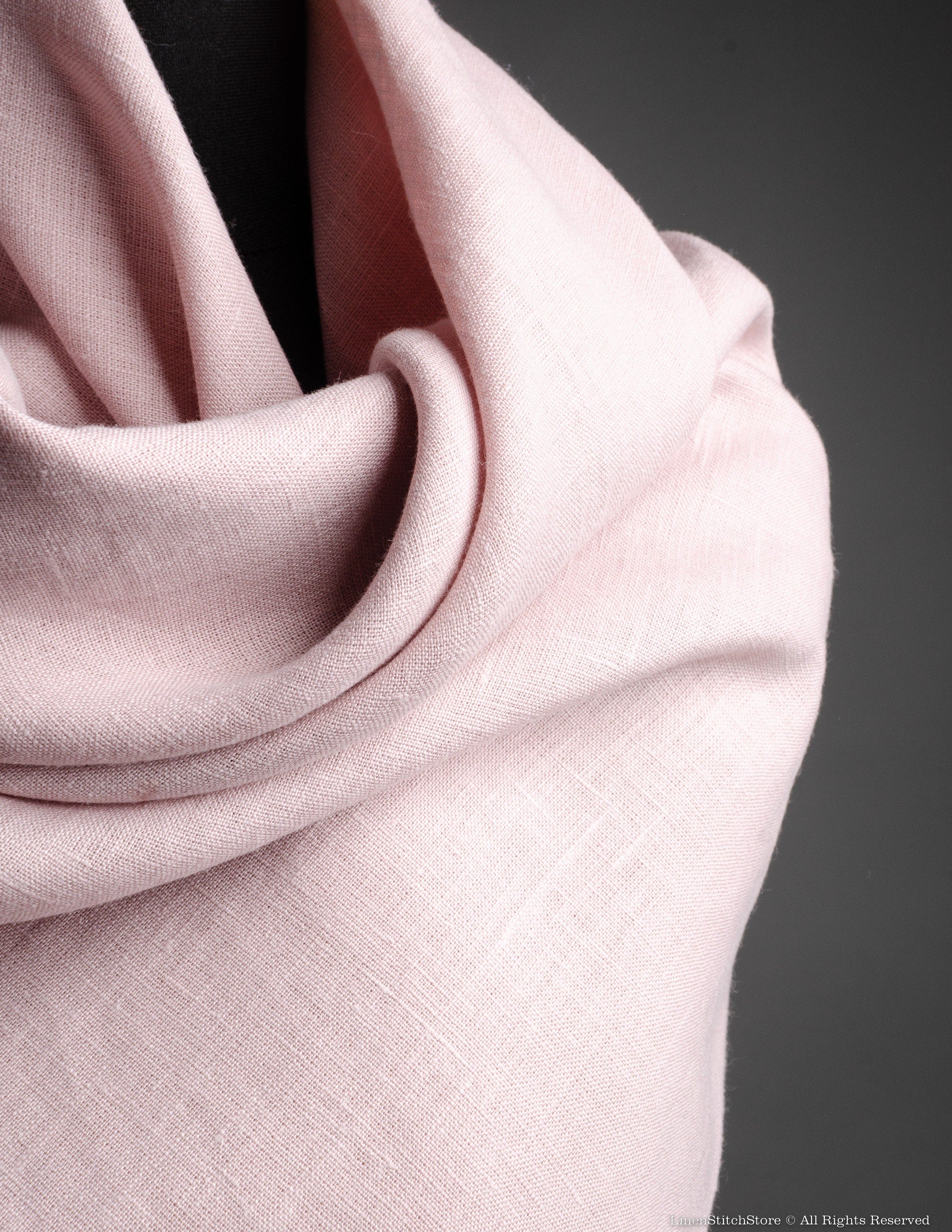 Linen shawl | Dusty pink