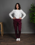 MARGO linen pants | Marsala