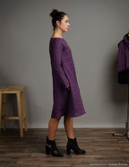 VERONICA Linen dress | Lavender