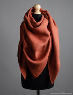 Linen shawl | Hazelnut brown