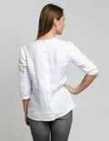 EMILY Linen blouse | White