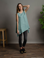 LAURA Linen tunic | Electric blue
