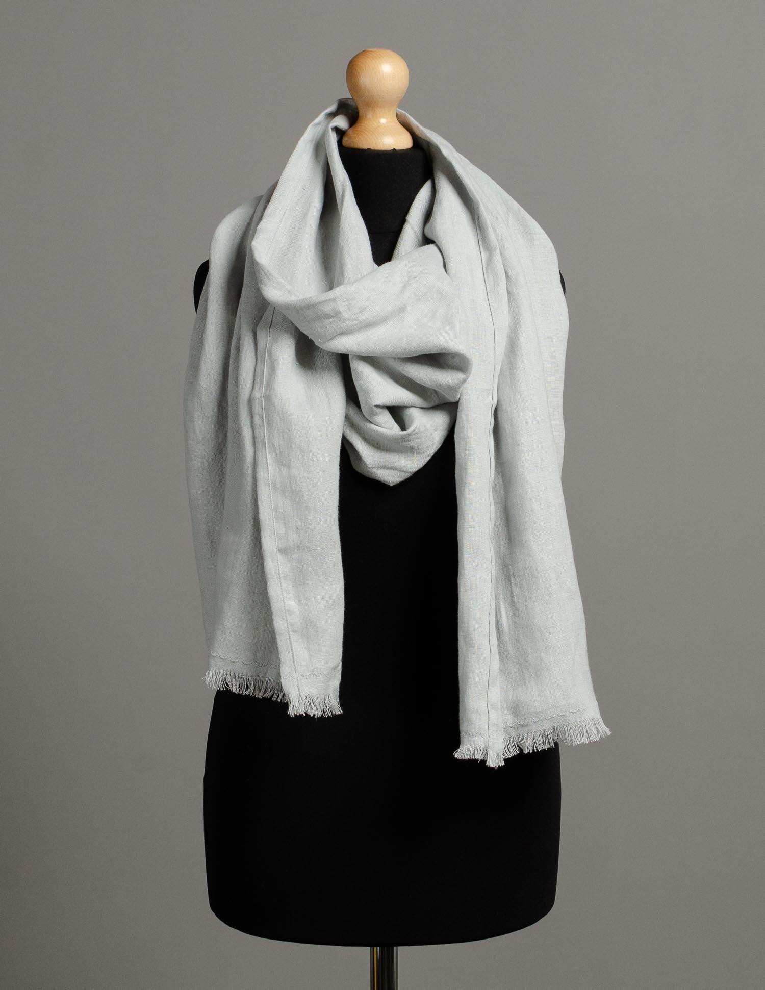 Linen scarf | Navy stripes