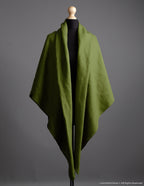 Linen shawl | Olive