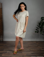 MARIA Linen dress | Natural